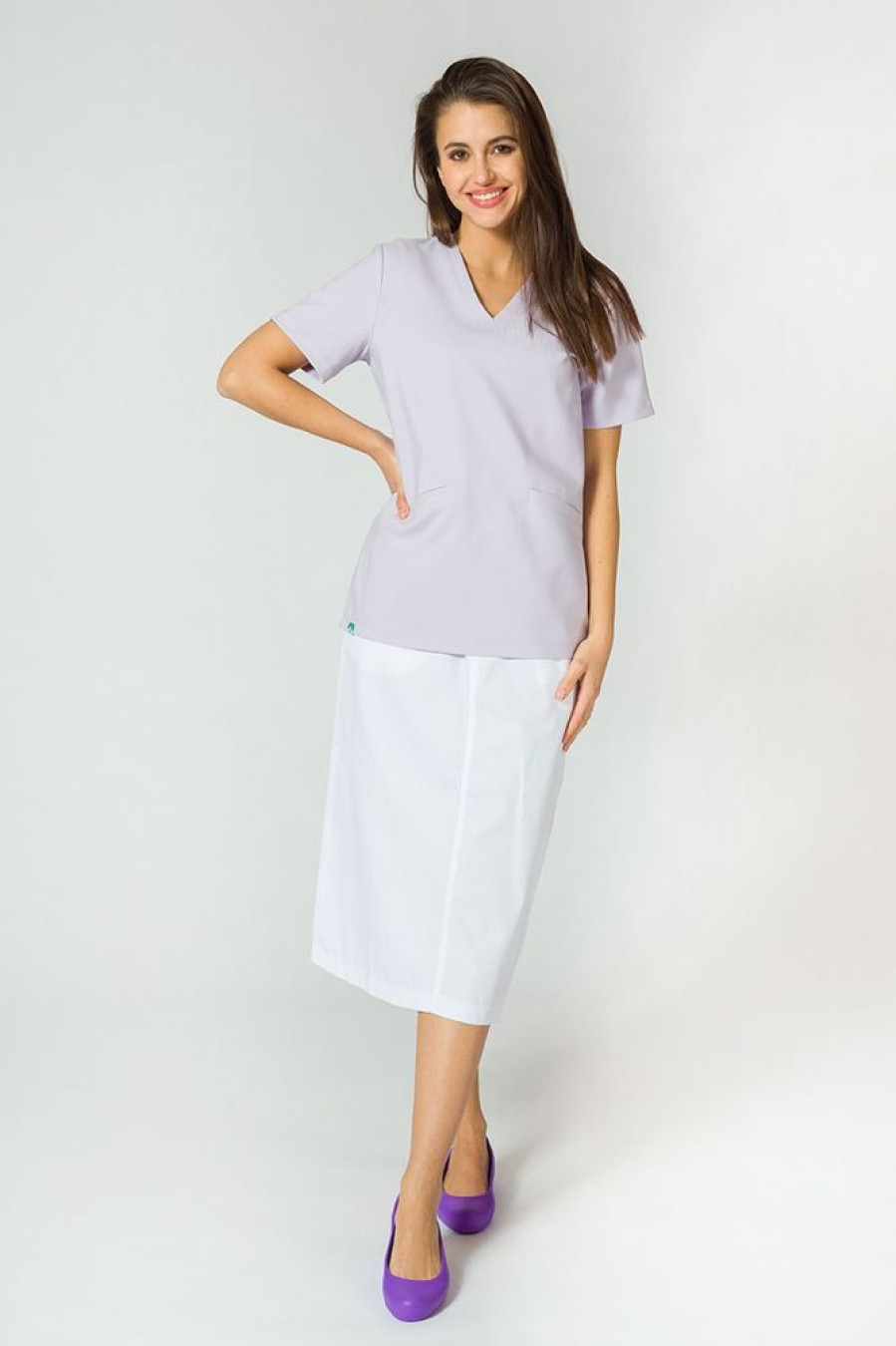 Ona Adar Medical Uniforms | Spodnica Medyczna Z Kieszeniami Adar Uniforms Mid-Calf