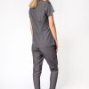 Ona Adar Medical Uniforms | Komplet Medyczny Adar Uniforms Ultimate Grafitowy (Z Bluza Sweetheart - Elastic)