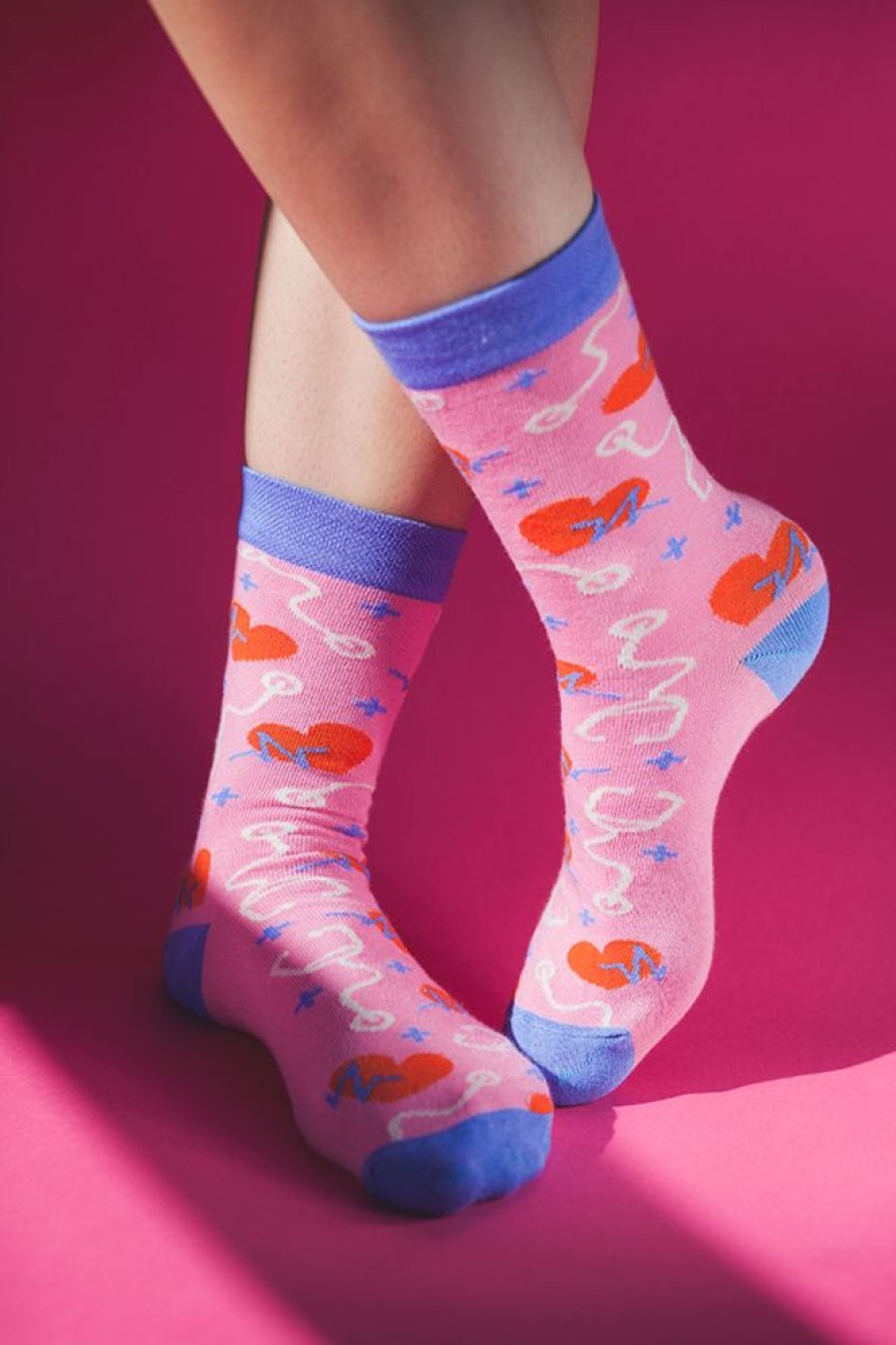 Ona UniformSocks | Kolorowe Skarpetki Check My Pulse - Uniformsocks