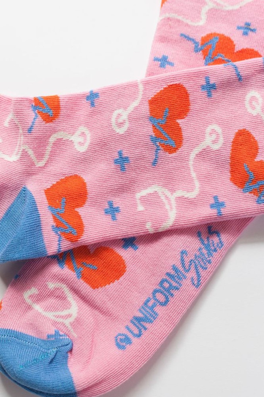 Ona UniformSocks | Kolorowe Skarpetki Check My Pulse - Uniformsocks