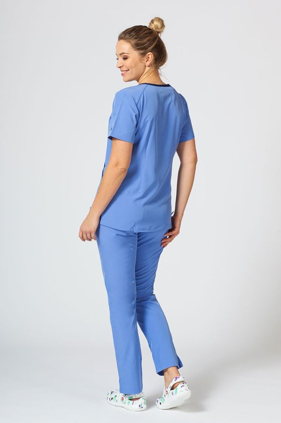 Ona Maevn Uniforms | Bluza Damska Maevn Matrix Impulse Stylish Klasyczny Blekit