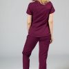 Ona Adar Medical Uniforms | Komplet Medyczny Adar Uniforms Yoga Wisniowy (Z Bluza Modern - Elastic)