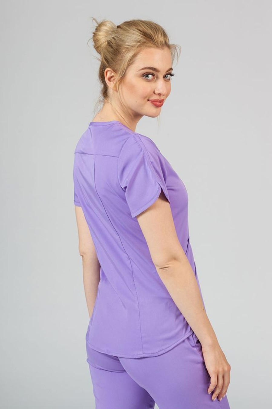 Ona Adar Medical Uniforms | Bluza Damska Adar Uniforms Modern Lawendowa