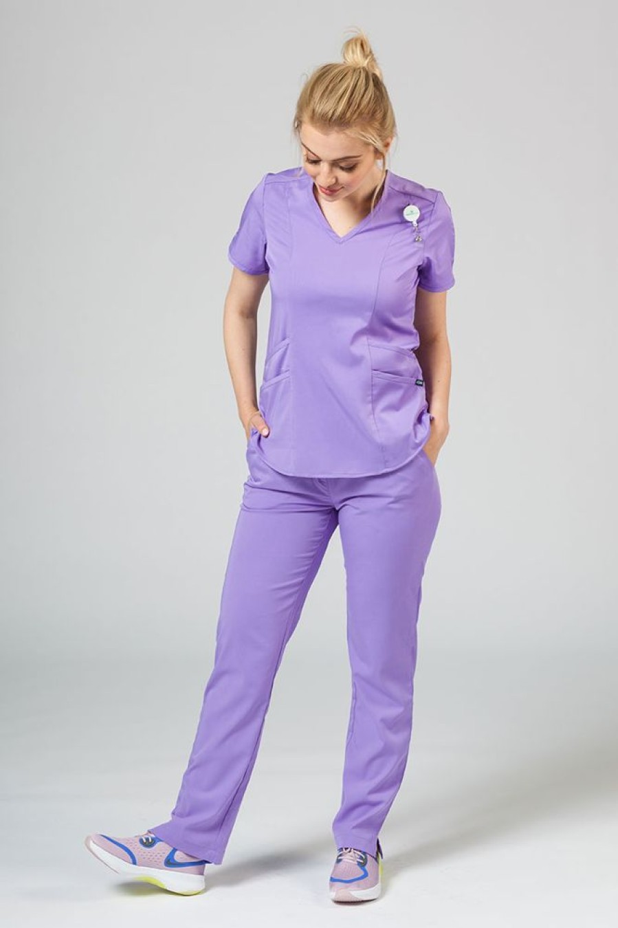 Ona Adar Medical Uniforms | Bluza Damska Adar Uniforms Modern Lawendowa