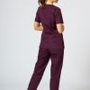 Ona Sunrise Uniforms | Spodnie Medyczne Sunrise Uniforms Basic Regular Burgundowe