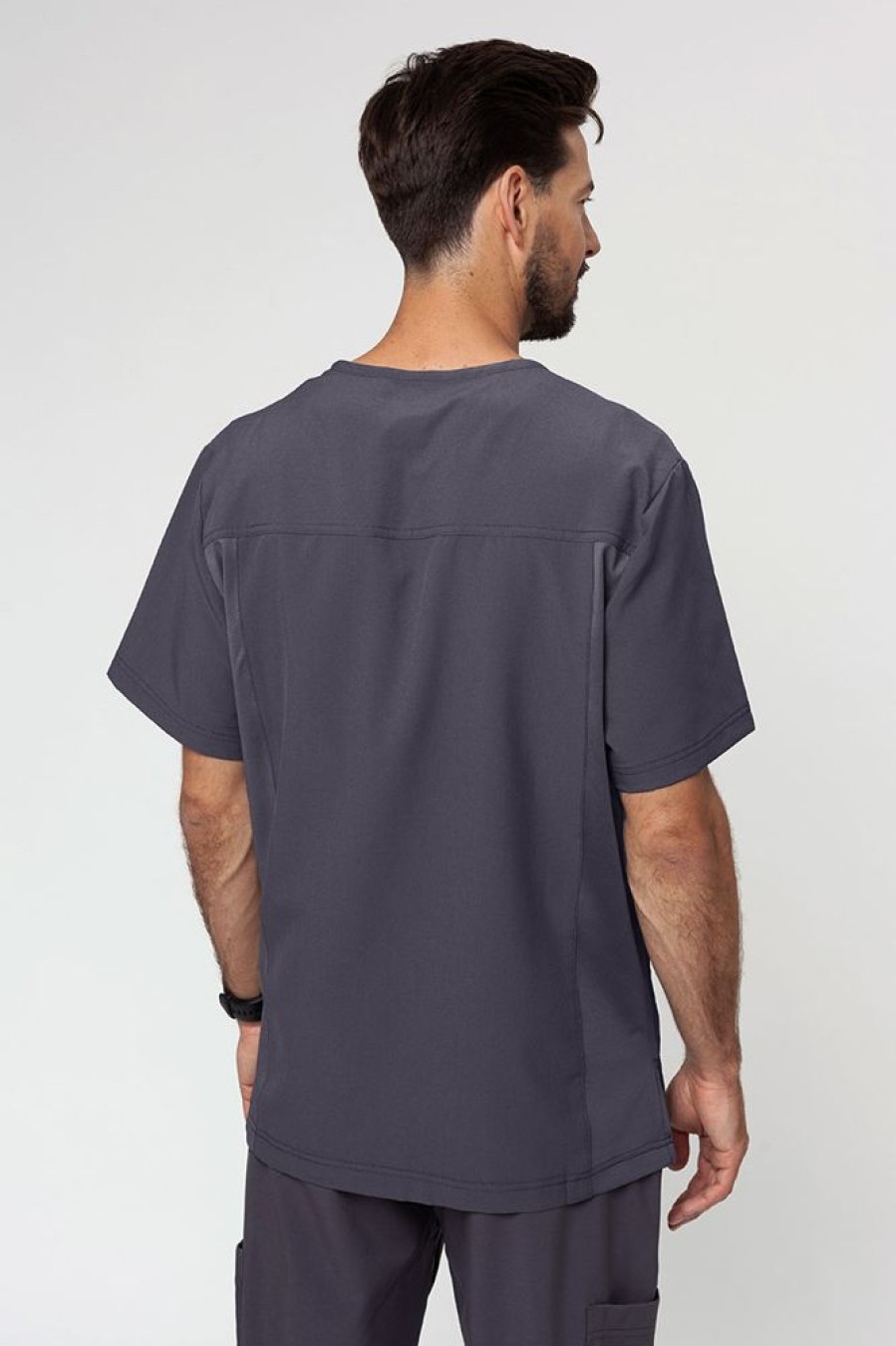 On Maevn Uniforms | Bluza Medyczna Meska Maevn Momentum Men V-Neck Szara