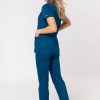 Ona Cherokee | Komplet Medyczny Damski Cherokee Core Stretch (Bluza Core, Spodnie Mid Rise) Karaibski Blekit