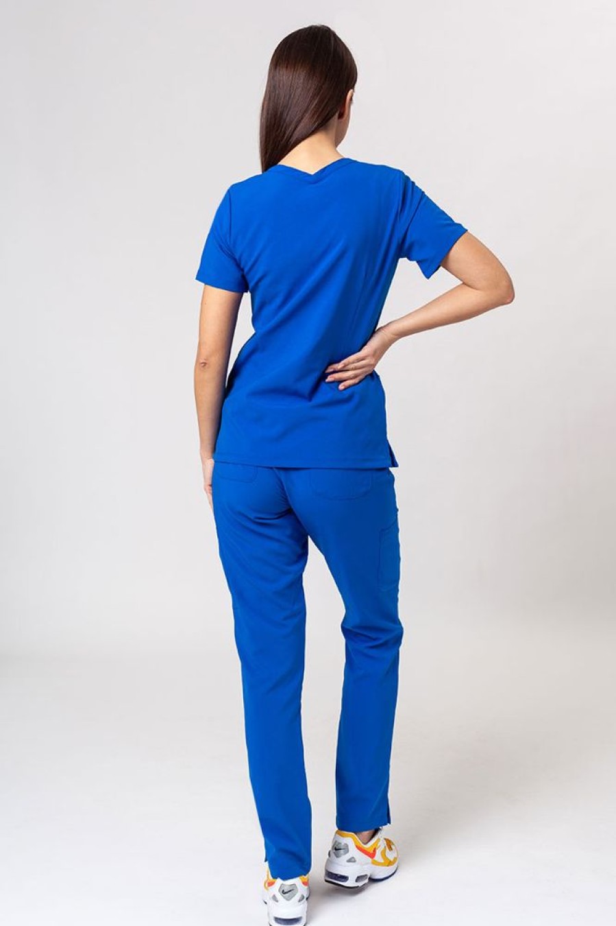 Ona Maevn Uniforms | Komplet Medyczny Damski Maevn Momentum (Bluza Double V-Neck, Spodnie 6-Pocket) Krolewski Granat