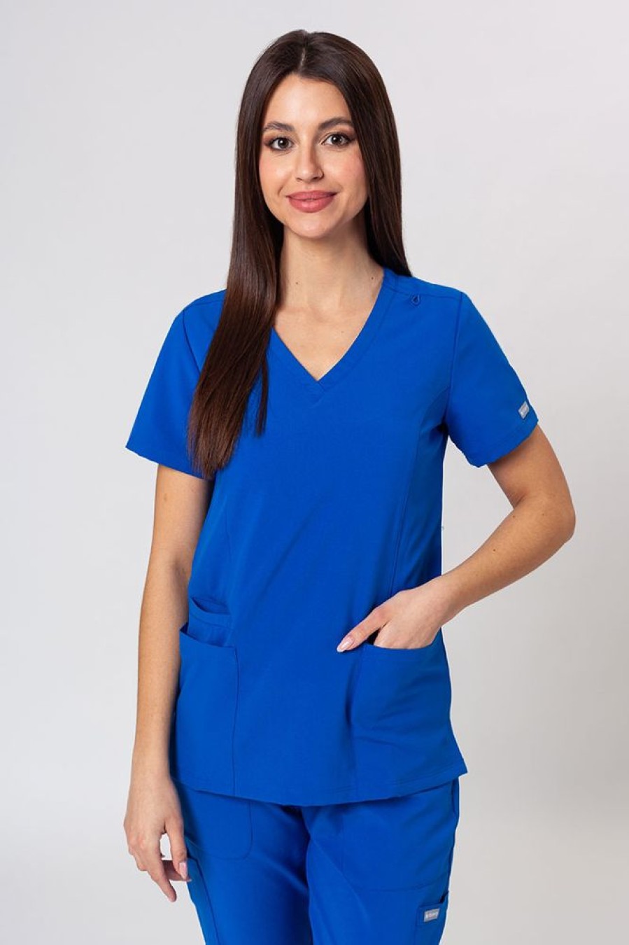 Ona Maevn Uniforms | Komplet Medyczny Damski Maevn Momentum (Bluza Double V-Neck, Spodnie 6-Pocket) Krolewski Granat