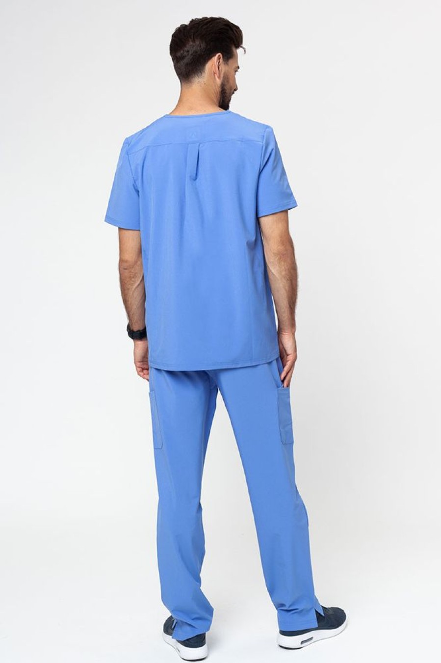 On Adar Medical Uniforms | Komplet Medyczny Meski Adar Cargo Klasyczny Blekit (Z Bluza Modern)