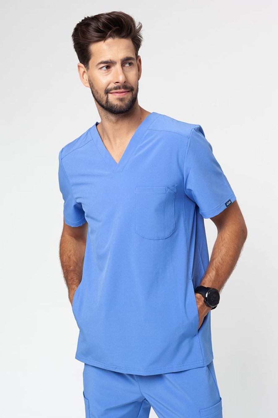 On Adar Medical Uniforms | Komplet Medyczny Meski Adar Cargo Klasyczny Blekit (Z Bluza Modern)