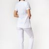 Ona Adar Medical Uniforms | Komplet Medyczny Adar Uniforms Cargo Bialy (Z Bluza Notched - Elastic)