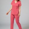 Ona Adar Medical Uniforms | Bluza Damska Adar Uniforms Modern Rozowa