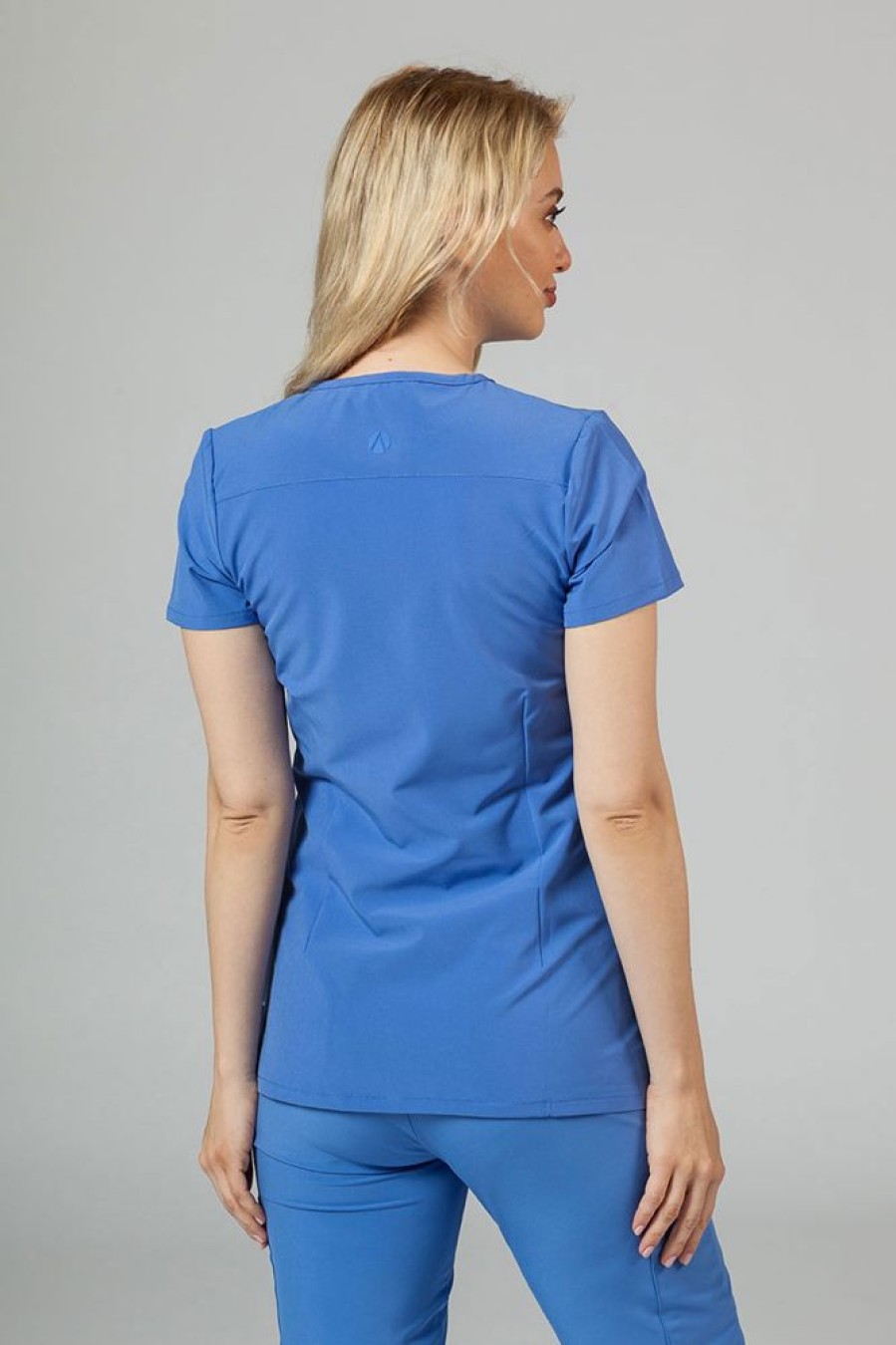 Ona Adar Medical Uniforms | Bluza Damska Adar Uniforms Notched Klasyczny Blekit