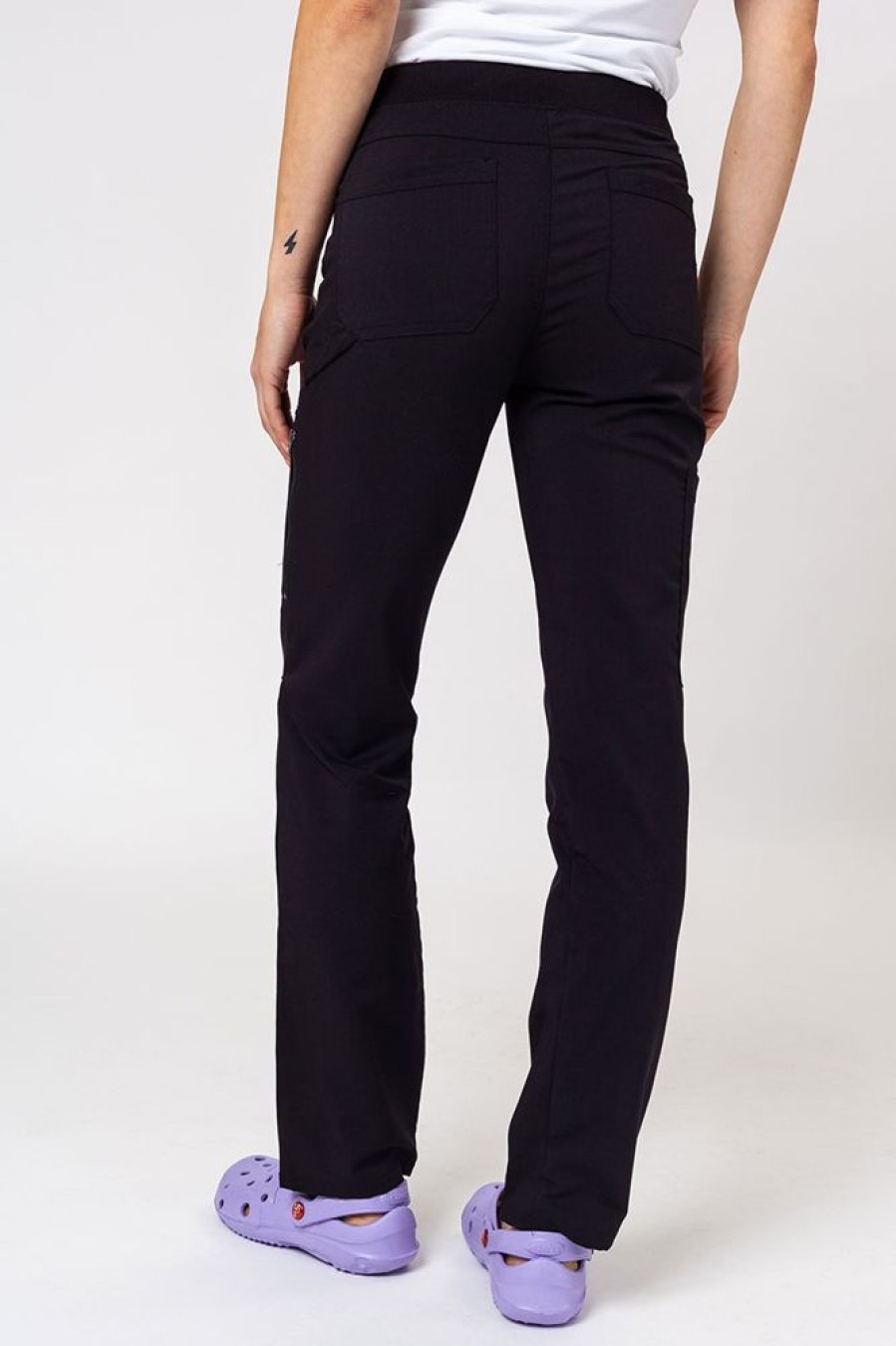 Ona Dickies | Spodnie Medyczne Damskie Dickies Balance Mid Rise Czarne