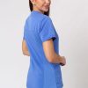 Ona Dickies | Bluza Medyczna Damska Dickies Balance V-Neck Top Klasyczny Blekit