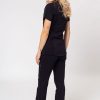 Ona Dickies | Komplet Medyczny Damski Dickies Balance (Bluza V-Neck, Spodnie Mid Rise) Czarny