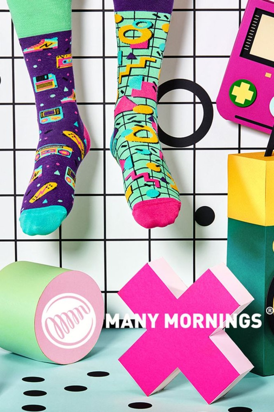 Ona Many Mornings | Kolorowe Skarpetki Back To The 90S - Many Mornings