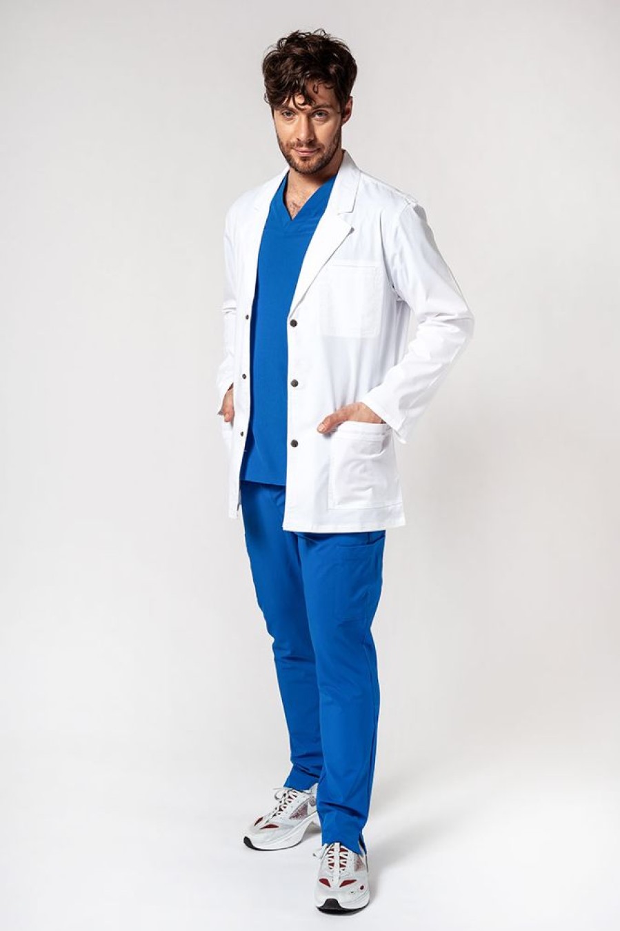 On Adar Medical Uniforms | Fartuch Medyczny Meski Adar Uniforms Snap Short (Elastic)