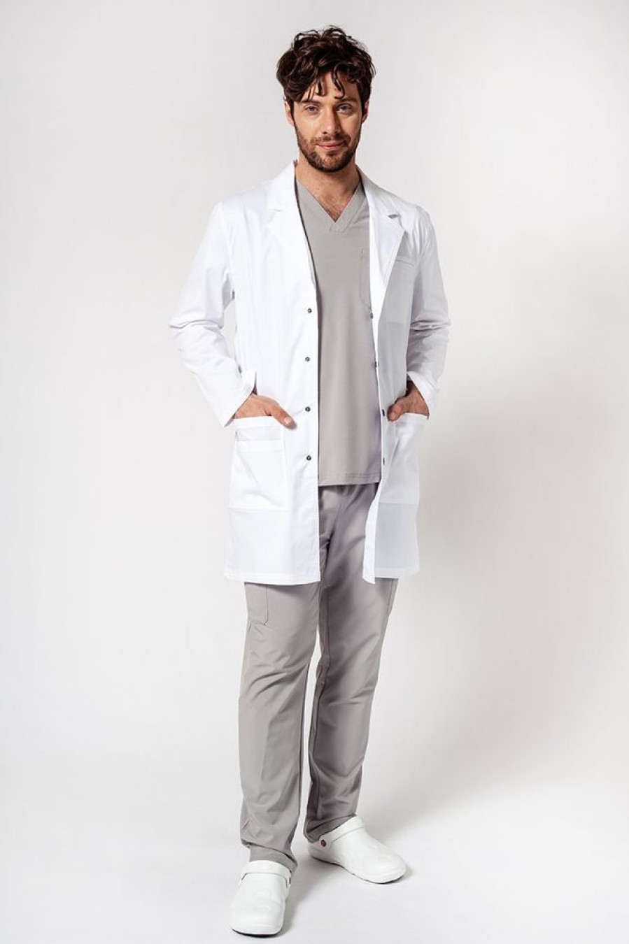 On Adar Medical Uniforms | Fartuch Medyczny Meski Adar Uniforms Snap (Elastic)