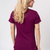 Ona Dickies | Bluza Medyczna Damska Dickies Balance V-Neck Top Wisniowa