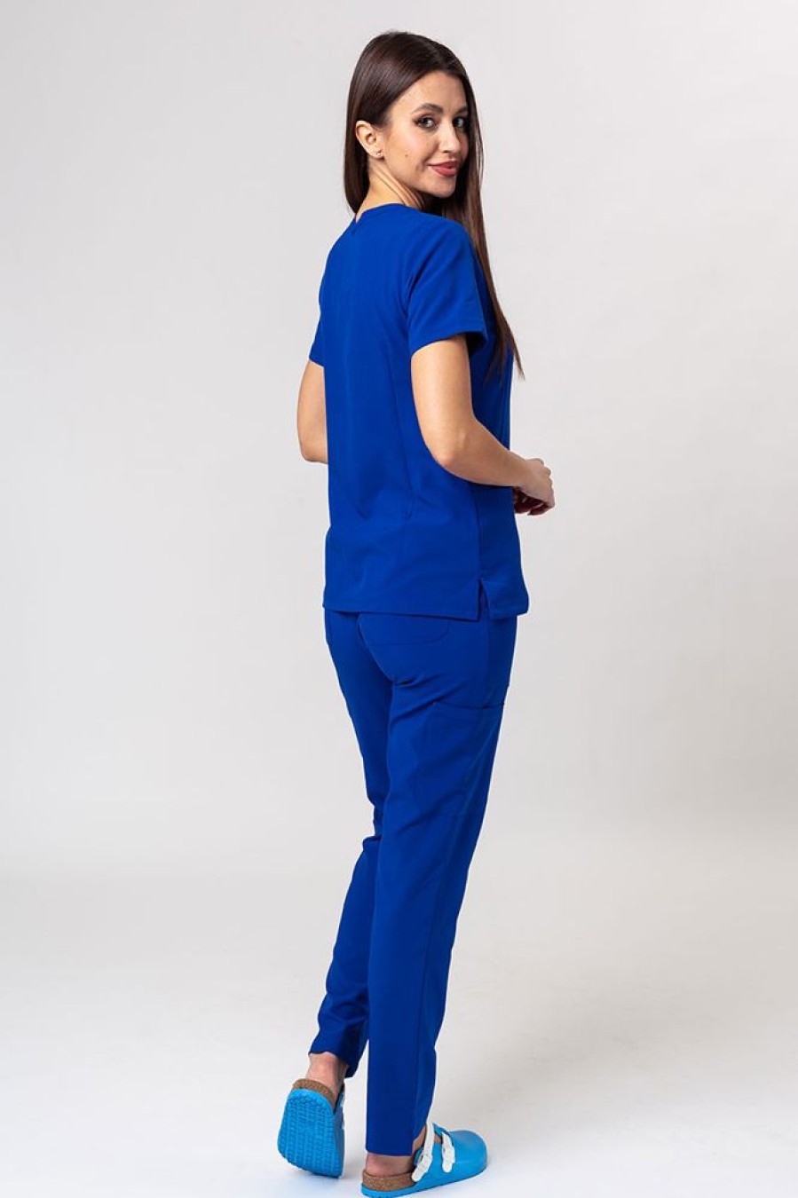 Ona Maevn Uniforms | Komplet Medyczny Damski Maevn Momentum (Bluza Double V-Neck, Spodnie 6-Pocket) Granatowy