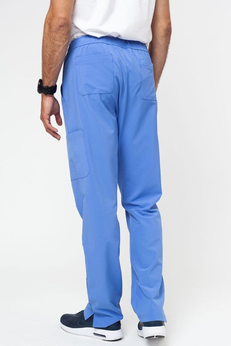 On Adar Medical Uniforms | Spodnie Medyczne Meskie Adar Slim Leg Cargo Klasyczny Blekit